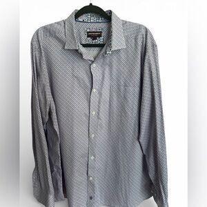 Johnston & Murphy Men’s Button Up Casual Multicolor Long Sleeve Shirt